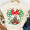 Disney Castle Cute Minnie Mouse Ear Christmas Matching T-shirt, Mickey's Very Merry Xmas Tee, WDW Disneyland Vacation Family Holiday Gift.jpg