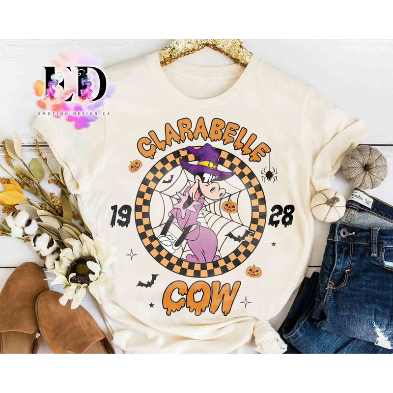 Disney Clarabelle Cow 1928 Halloween Costume Shirt, Mickey's Not So Scary Party Tee, Disneyland Vacation Family Holiday Birthday Gift.jpg