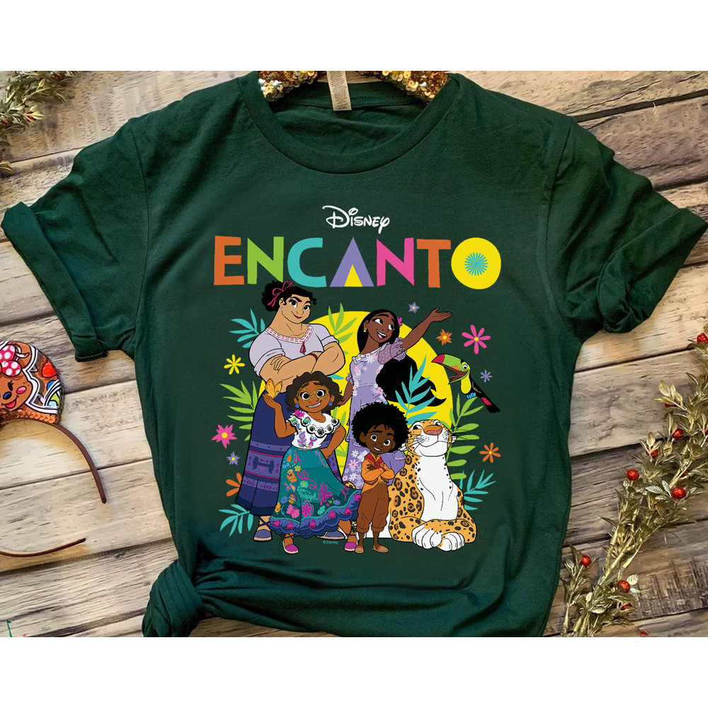 Disney Encanto Group Shot Kids Luisa Maribel Antonio Isabel Shirt, Magic Kingdom Unisex T-shirt Family Birthday Gift Adult Kid Toddler Tee.jpg