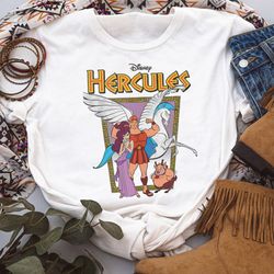 disney hercules classic movie poster unisex tee adult t-shirt kid shirt long sleeve hoodie