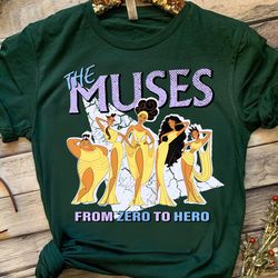 disney hercules diva the muses zero to hero retro shirt, disneyland wdw holiday unisex t-s