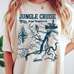 disney jungle cruise jungle navigation co. map retro shirt, magic kingdom wdw holiday unis