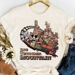 disney mickey and friends big thunder mountain railroad shirt , the wildest ride in the wi