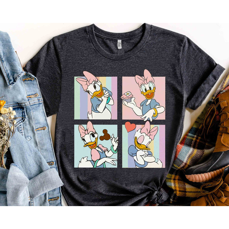 Disney Mickey and Friends Cute Daisy Duck Emotion Shirt, WDW Magic Kingdom Holiday Unisex T-shirt Family Birthday Gift Adult Kid Toddler Tee.jpg