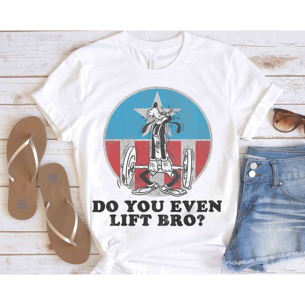 Disney Mickey and Friends Goofy Do You Even Lift Bro Retro Shirt, Magic Kingdom Unisex T-shirt Family Birthday Gift Adult Kid Toddler Tee.jpg
