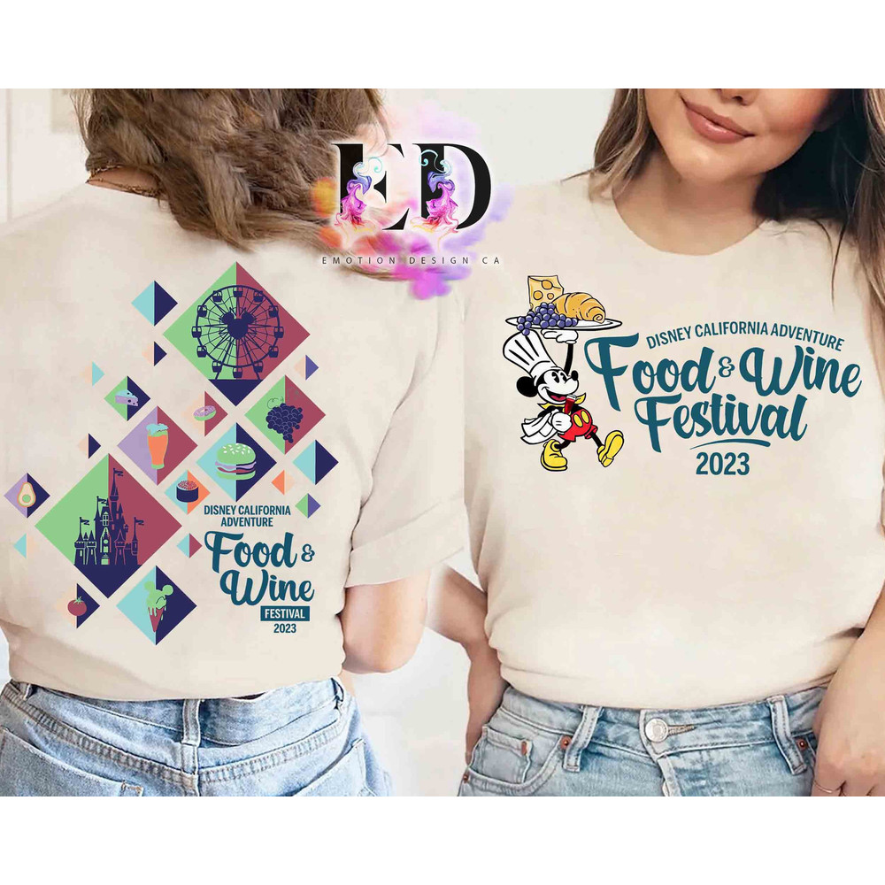 Disney Mickey Mouse Food And Wine Festival Shirt, Epcot World Tour Food And Drink Around The World Tee, Food And Wine Festival 2024 Vacation.jpg