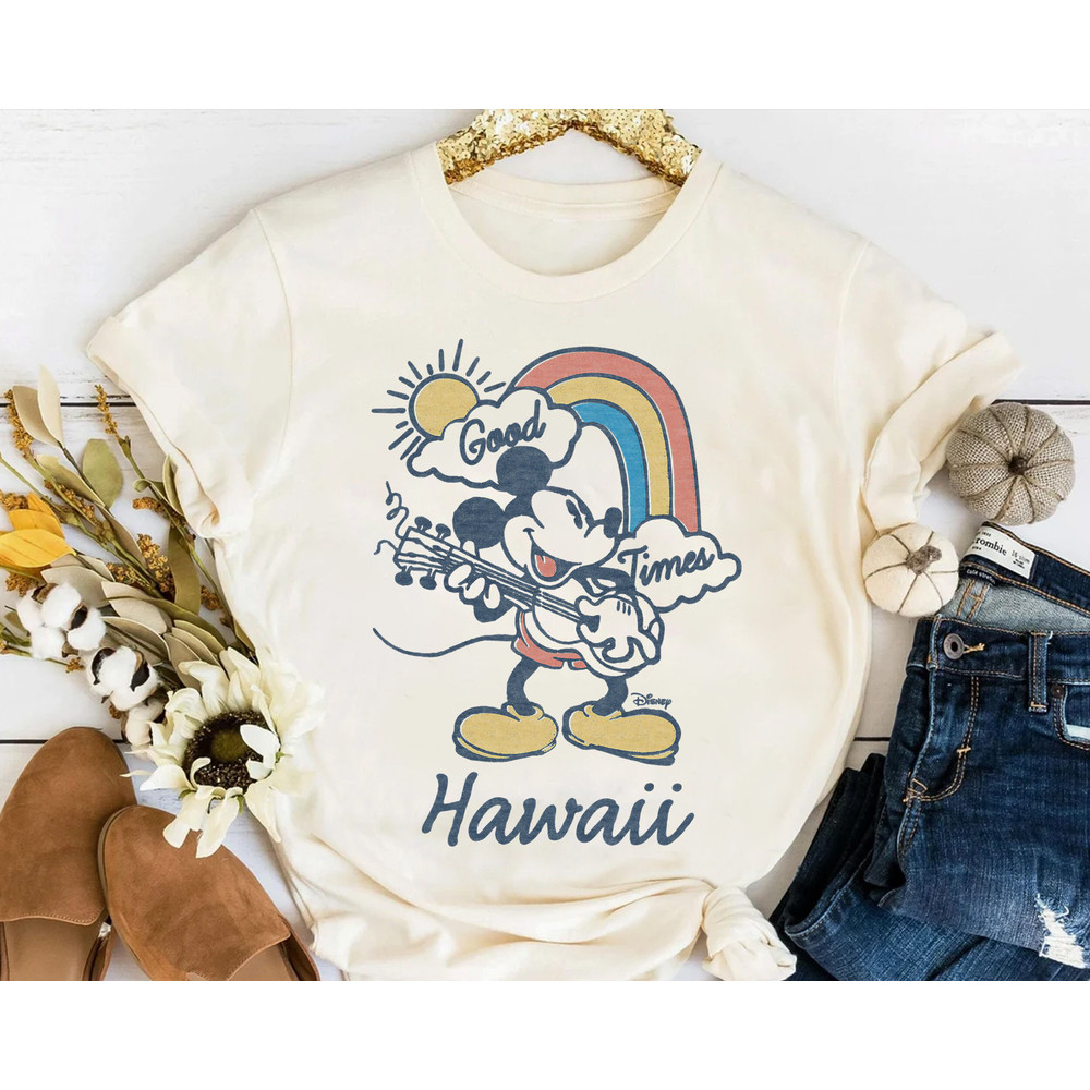 Disney Mickey Mouse Good Times Hawaii T-Shirt Unisex Adult T-shirt Kid shirt Gift for Birthday Hoodie Sweatshirt Toddler Tee.jpg