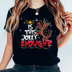 disney mulan is this jolly enough mushu dragon xmas light shirt, mickeys very merry chris