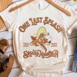 disney one last splash mountain 1989 brer rabbit bear fox retro shirt, wdw magic kingdom u