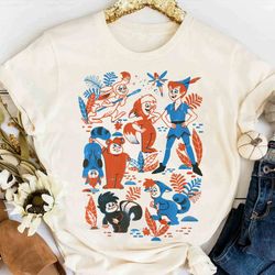 disney peter pan lost boys vintage collage premium shirt, magic kingdom wdw trip unisex t-