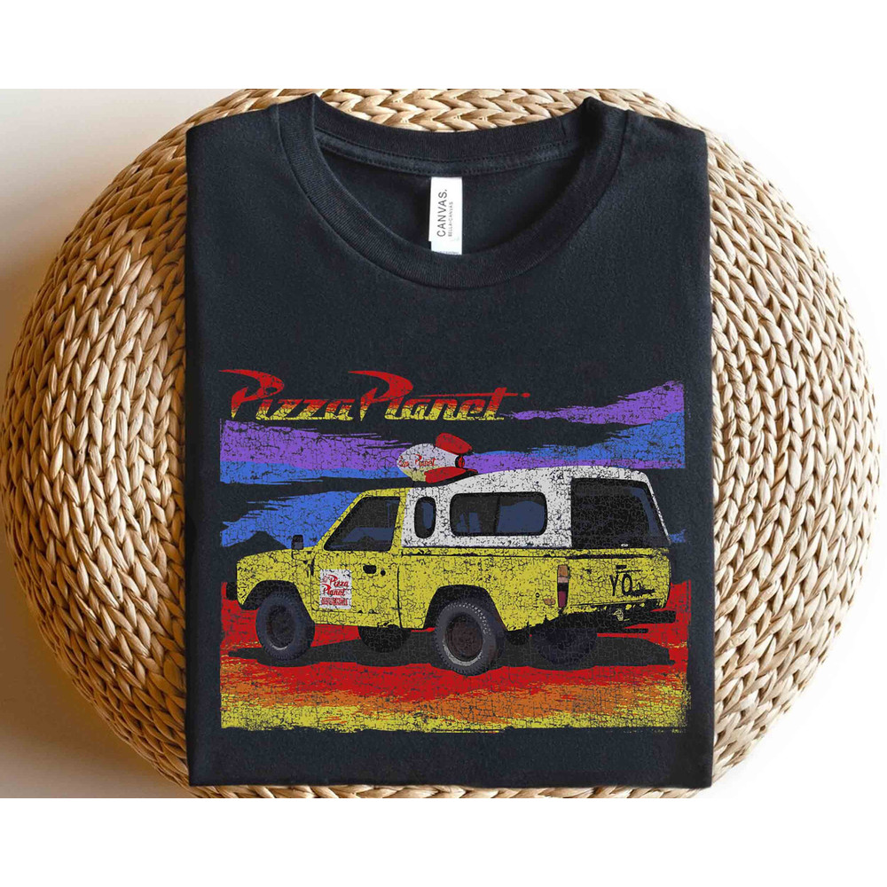 Disney Pixar Toy Story Pizza Planet Truck Distressed Unisex T-shirt Birthday Shirt Gift For Men Women Kid Hoodie Sweatshirt Toddler Shirt.jpg