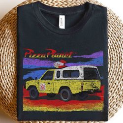 disney pixar toy story pizza planet truck distressed unisex t-shirt birthday shirt gift f
