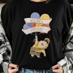 disney pixar up russell wilderness explorer graphic shirt, magic kingdom holiday unisex t-