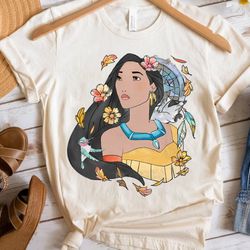 disney pocahontas dreamcatcher watercolor graphic unisex t-shirt birthday shirt gift for m