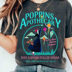 disney poppins apothecary mary poppins quotes retro shirt, walt disney world magic kingdom