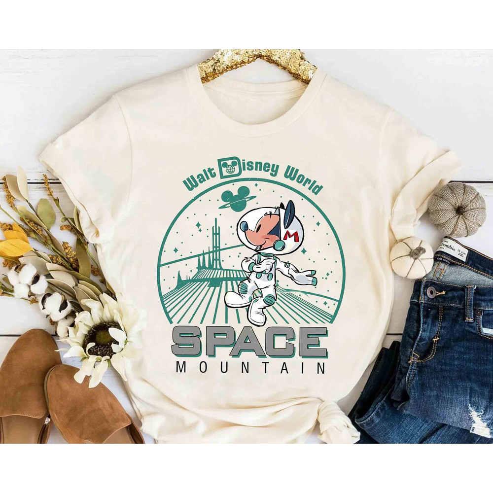 Disney Space Mountain Cute Mickey Mouse Astronaut Retro Shirt, WDW Magic Kingdom Holiday Unisex T-shirt Family Birthday Gift Adult Kid Tee.jpg