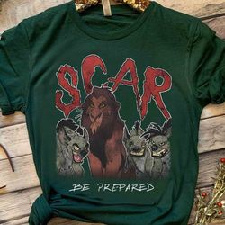 disney the lion king villains scar and the hyenas retro shirt, magic kingdom holiday unise