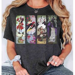 disney villains characters stretching room sweatshirt, the haunted mansion t-shirt, disney