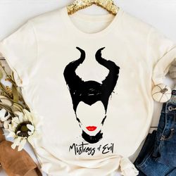 disney villains maleficent mistress of evil red lips shirt, magic kingdom holiday unisex t