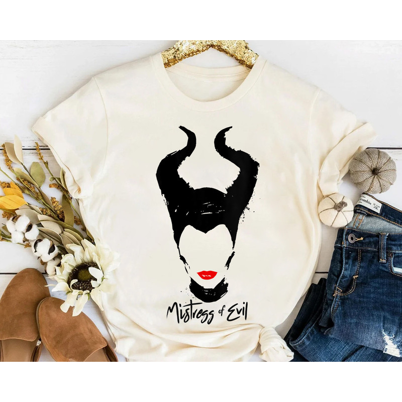 Disney Villains Maleficent Mistress Of Evil Red Lips Shirt, Magic Kingdom Holiday Unisex T-shirt Family Birthday Gift Adult Kid Toddler Tee.jpg