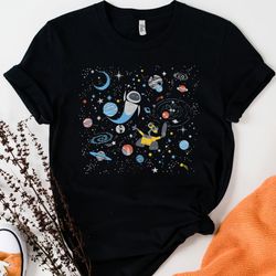 disney wall-e and eve in space t-shirt unisex adult t-shirt kid shirt gift for birthday ho