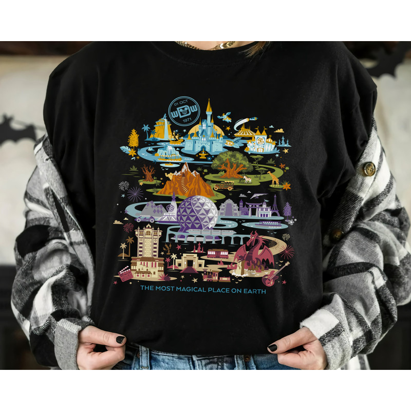 Disney Walt Disney World 50th Anniversary Mickey and Friends Shirt, Holiday Trip Unisex T-shirt Family Birthday Gift Adult Kid Toddler Tee.jpg