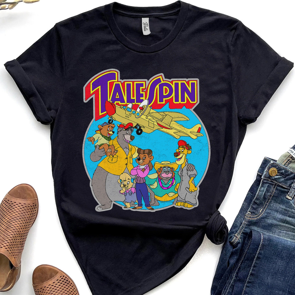 Disney's TaleSpin Graphic Vintage Characters T-Shirt Unisex Adult T-shirt Kid shirt Gift for Birthday Hoodie Sweatshirt Toddler Tee.jpg