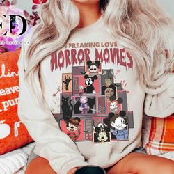 funny mickey mouse costume horror characers movie im freaking love shirt, disney mickeys