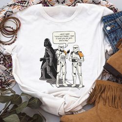 funny star wars nice suit darth vader stormtrooper shirt, galaxys edge holiday unisex t-