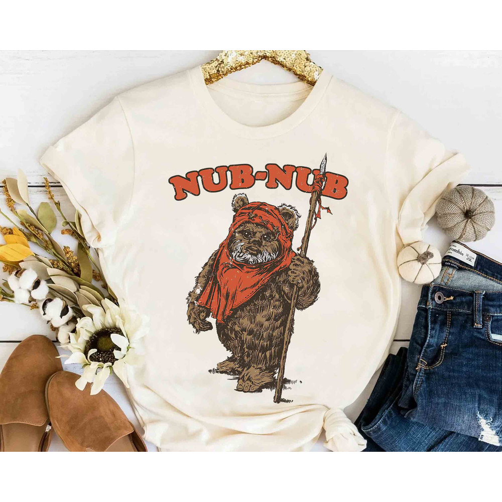 Funny Wicket Ewok Endor Nub Nub Retro Shirt, Star Wars Celebration May the 4th Be With You Tee, Galaxy's Edge Family Vacation Trip Gift.jpg