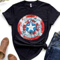 marvel captain america shield t-shirt unisex t-shirt birthday shirt gift for men women kid