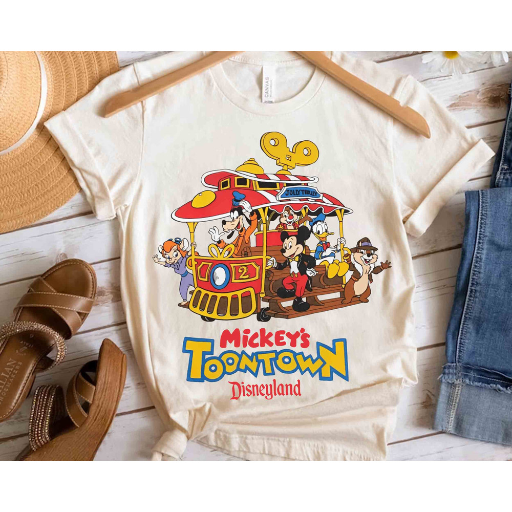 Mickey's Toontown Mickey Mouse And Friends Retro Shirt, WDW Disneyland Park Magic Kingdom Unisex T-shirt Family Birthday Gift Adult Kid Tee.jpg
