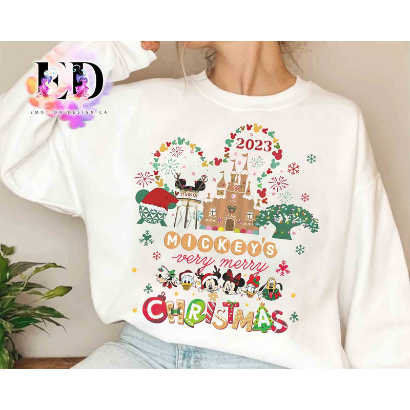 Mickey's Very Merry Christmas Party 2024 Shirt, Disney Santa Mickey And Minnie Custom Tee, Disneyland Vacation Family Matching Trip Gift 1.jpg
