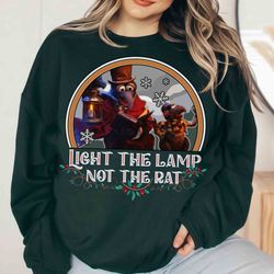 muppet christmas carol gonzo rizzo light the lamp not the rat shirt, disney mickeys very
