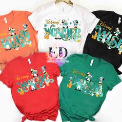 personalized disney cruise line mickey and friends t-shirt, custom disney magic wonder fan