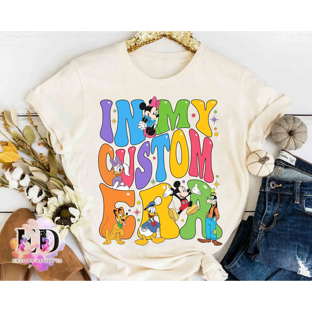 Personalized In My Custom Era Vinatge Shirt, Retro Disney Mickey and Minnie Disney Balloons Tee, Magic Kingdom Disney Family Vacation Gift.jpg