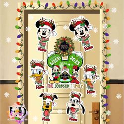 personalized santa mickey and friends christmas magnets for cruise ship stateroom doors, d