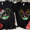 Personalized Santa Mickey and Minnie Reindeer Head Christmas Custom Couples T-shirt, Disney Castle Disneyland Holiday Vacation Party Gift.jpg