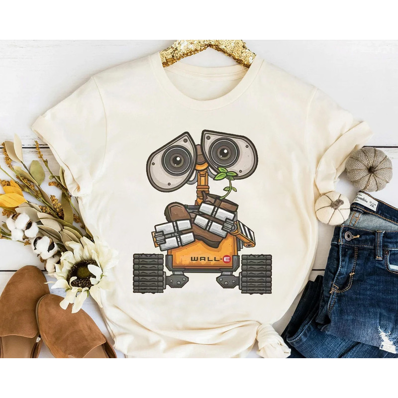 Retro Disney Pixar Wall-E Plant Shoe Night Portrait Shirt, Magic Kingdom Trip Unisex T-shirt Family Birthday Gift Adult Kid Toddler Tee.jpg