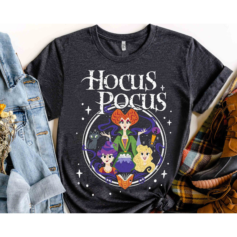 Retro Hocus Pocus Shirt, Sanderson Sisters T-shirt, Disney Witch Tee, Disney Scary Movie, Disneyland Halloween Trip Gift, Winifred I Smell.jpg