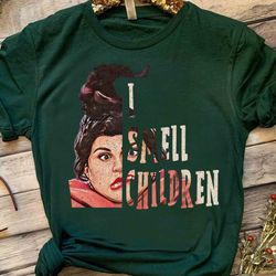 retro mary sanderson quote i smell shirt, hocus pocus tee, disney witch sanderson sister