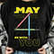 Retro May The 4th Be With You Lightsabers Star War Day 2024 Shirt, Galaxy's Edge Unisex T-shirt Family Birthday Gift Adult Kid Toddler Tee.jpg