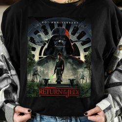 star wars celebration epic full cast return of the jedi 40th anniversary shirt, galaxys e