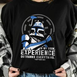 star wars clone wars captain rex experience graphic t-shirt unisex adult t-shirt kid shirt
