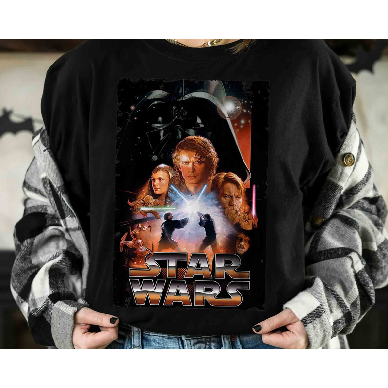 Star Wars Revenge Of The Sith Movie Poster Graphic T-Shirt Unisex Adult T-shirt Kid shirt Gift for Birthday Hoodie Toddler Tee.jpg