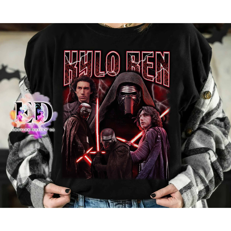 Star Wars The Force Awakens Kylo Ren Classic Portrait Shirt, Galaxy's Edge Holiday Unisex T-shirt Family Birthday Gift Adult Kid Toddler Tee.jpg