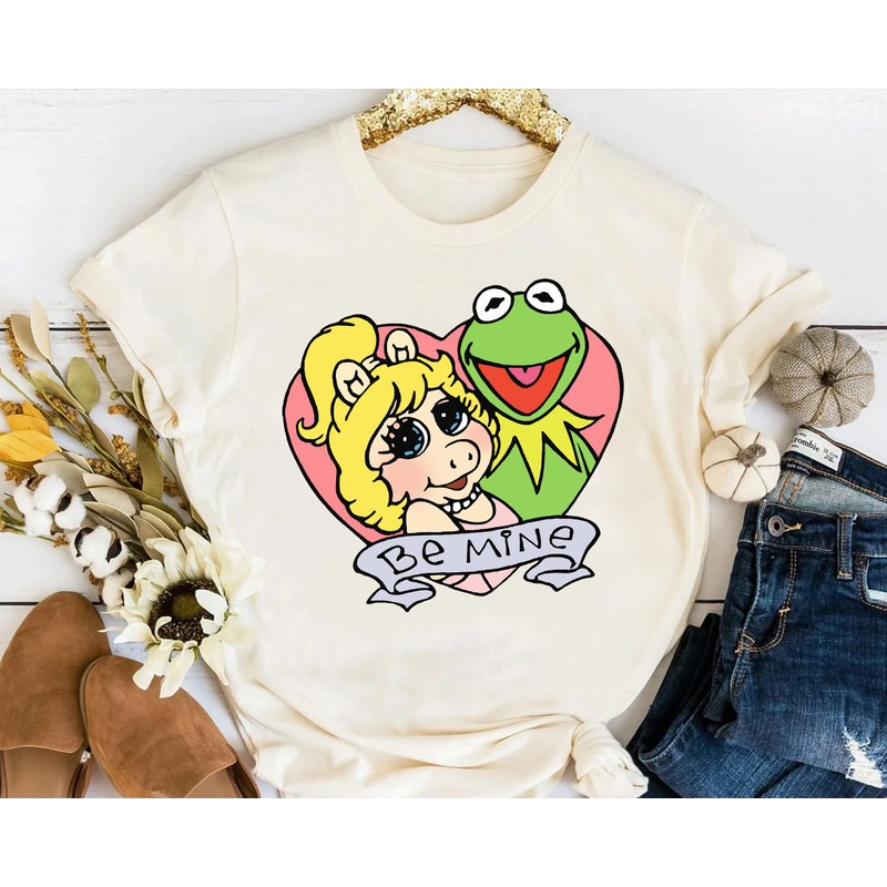 The Muppets Show Kermit the Frog and Miss Piggy Be Mine Shirt, Magic Kingdom Unisex T-shirt Family Birthday Gift Adult Kid Toddler Tee.jpg