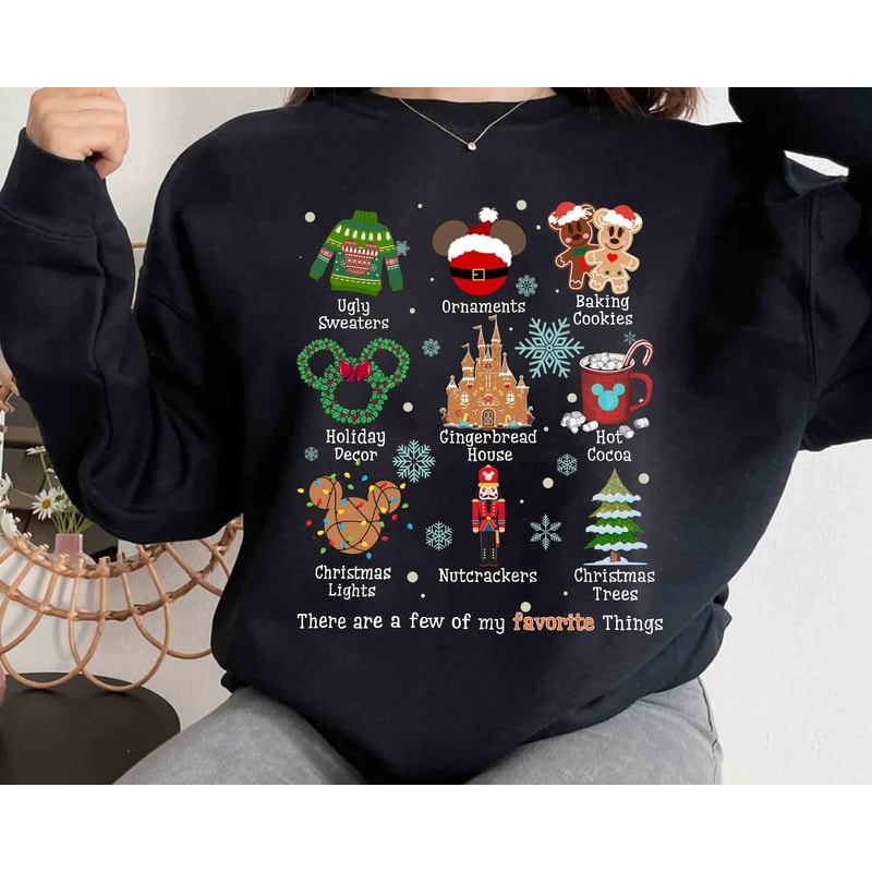 There Are A Few Of My Favorite Things Disney Christmas T-shirt, Mickey's Very Merry Xmas Matching Tee, Disneyland Vacation Holiday Gift.jpg