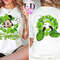 Two-sided Mickey and Minnie Shamrock St Patrick's Day T-shirt, Disney Happy Saint Patricks Tee, Disneyland Family Vacation 2024 Trip Gift.jpg