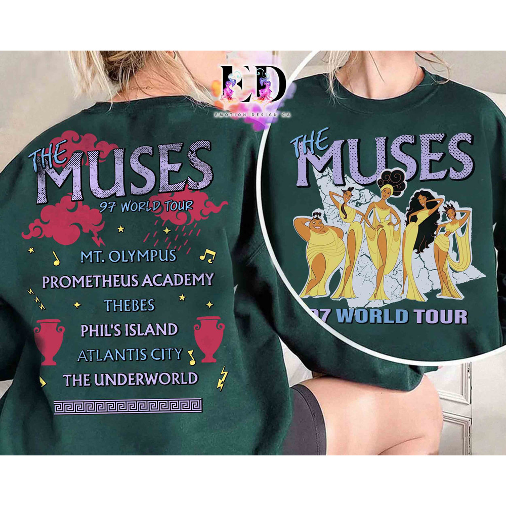 Vintage Disney Hercules The Muses 97 World Tour Shirt, Diva The Muses Song Concert Music Tee, Unisex T-shirt Birthday Gift Adult Kid Tee.jpg
